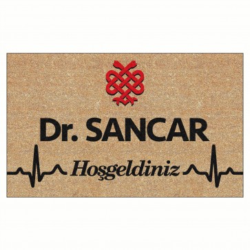 Kişiye Özel Doktor Kapı Önü ve Ev İçi Paspas 45x75 cm