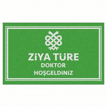 Kişiye Özel Doktor Tasarım Kapı Önü ve Ev İçi Paspas 45x75 cm