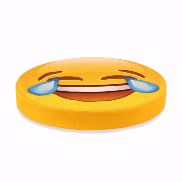 Çok Mutlu Emoji Tasarım Daire Minder Ø40