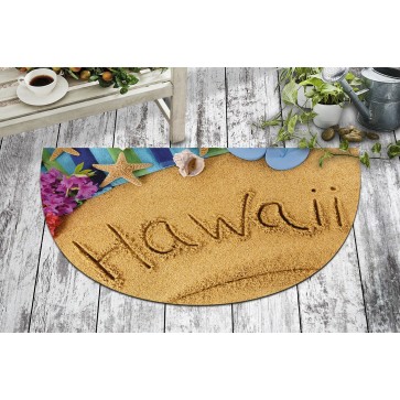 Hawaii Tasarım Kapı Önü ve Ev İçi Paspas 40x70 cm Yarım Ay