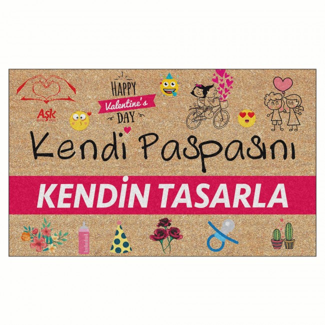 kisiye ozel tasarim kendin tasarla kapi onu ve ev ici paspas 45x75 cm kisiye ozel paspaslar paspaslar evim olunca