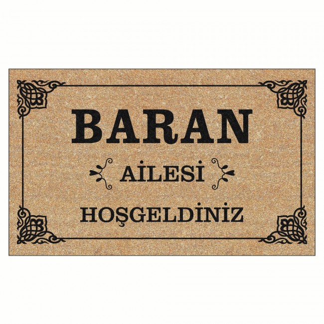 Kisiye Ozel Aile Tasarim Kapi Onu Ve Ev Ici Paspas 45x75 Cm Paspaslar Evim Olunca