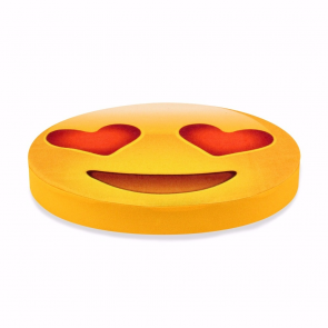 Aşık Emoji Tasarım Daire Minder Ø40