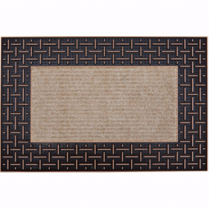 Dalga Kapı Önü Paspas Halılı 45x70 cm Bronz 