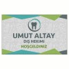 Kişiye Özel Diş Hekimi Tasarım Kapı Önü ve Ev İçi Paspas 45x75 cm