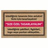 Kişiye Özel Tasarım Kapı Önü ve Ev İçi Paspas 45x75 cm