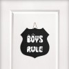 Boys Rule Tasarım Ahşap Kapı ve Duvar Süsü