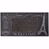 Paris Kapı Önü Paspas 40x80 cm Gümüş